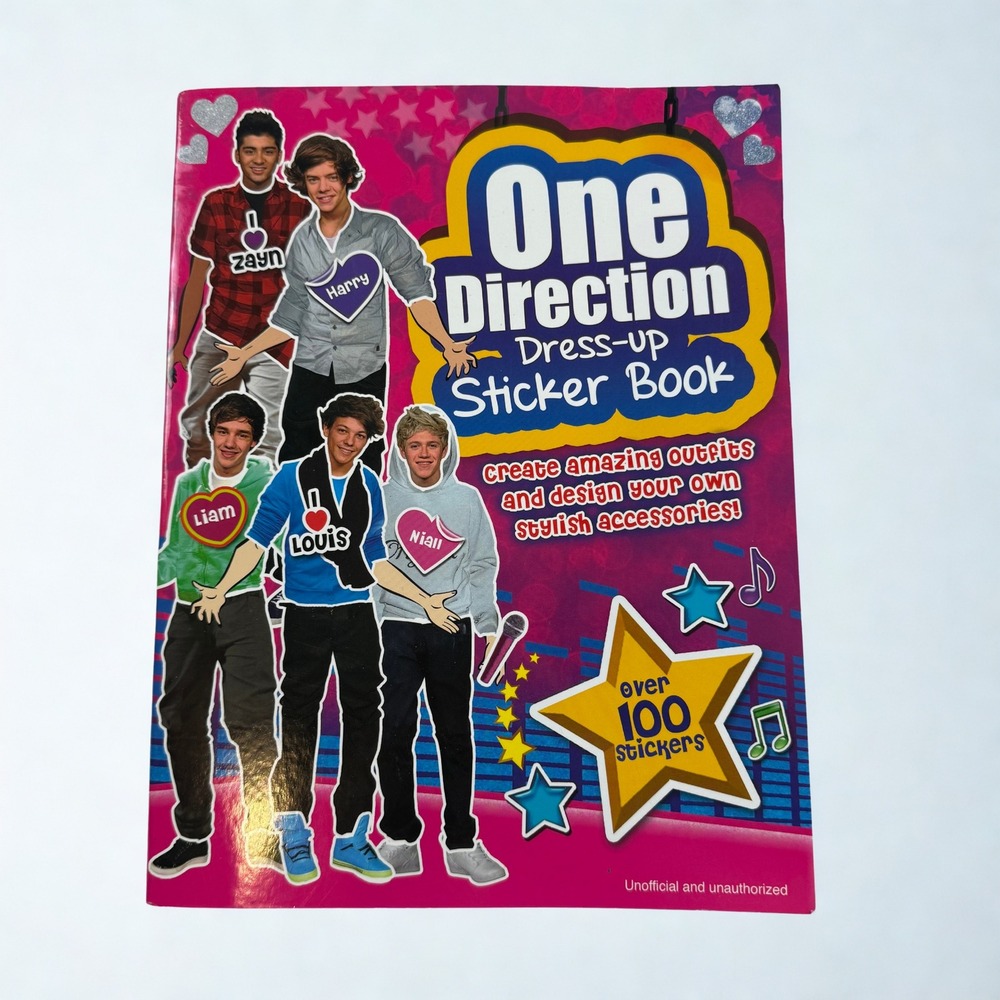 One Direction Dress-up 100 Sticker Book 2012 Activity Harry Styles Fashion